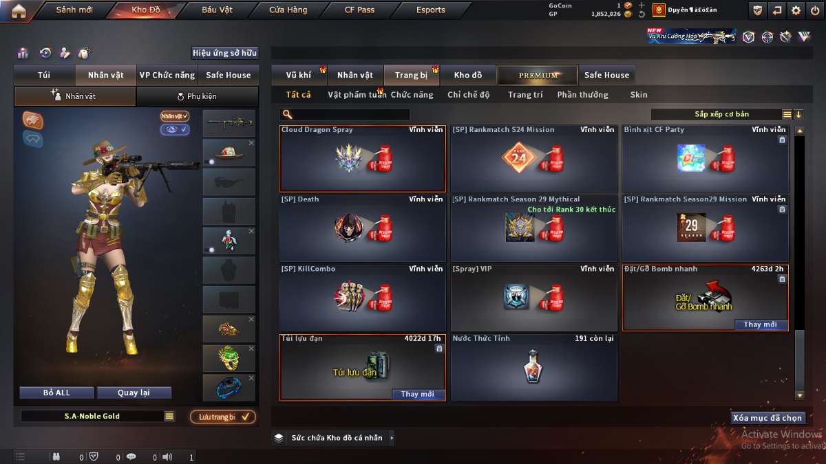 shop acc cf uy tin gia re